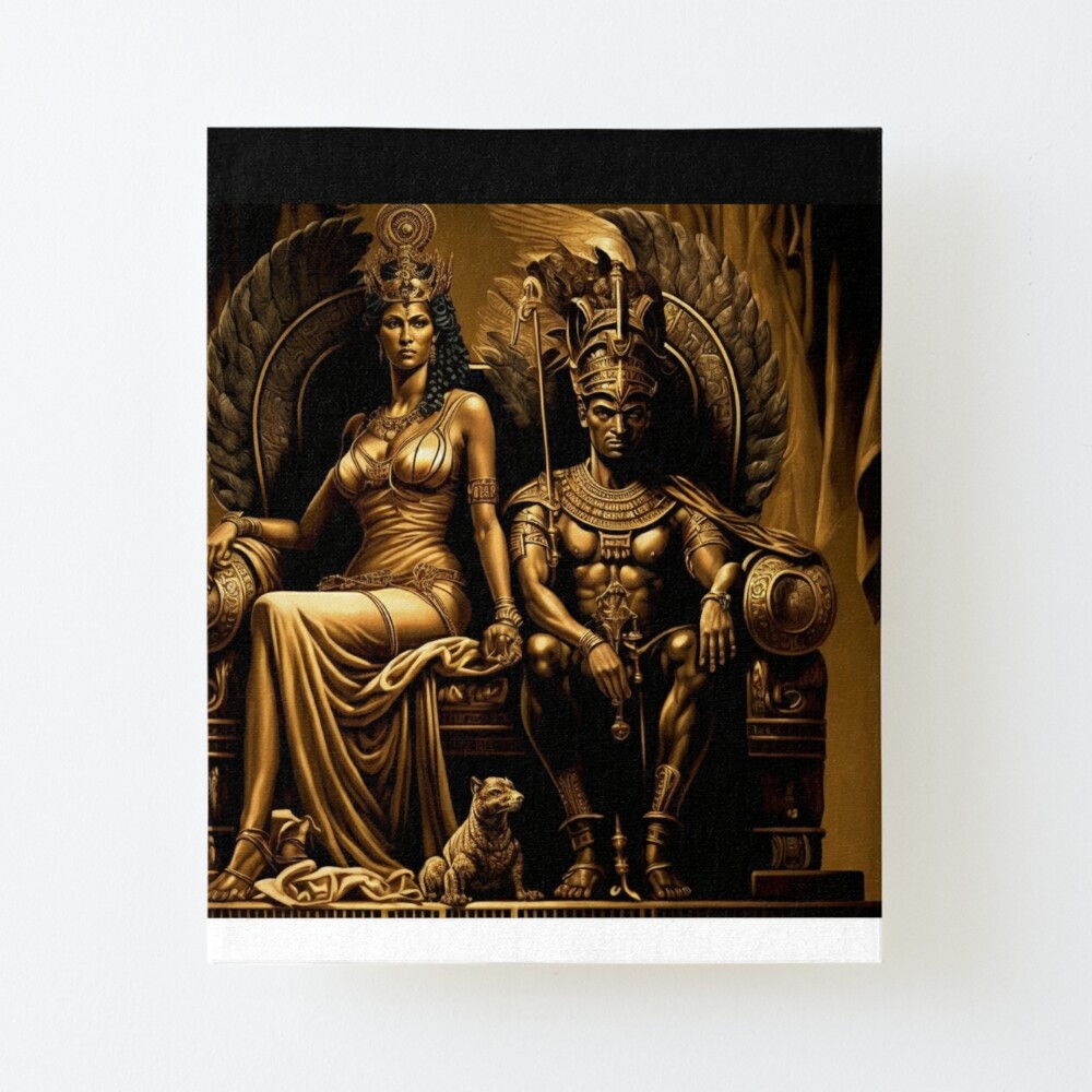 QUEEN CLEOPATRA AND PTOLEMY XIV | Art Board Print