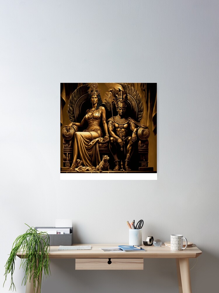 QUEEN CLEOPATRA AND PTOLEMY XIV | Art Board Print