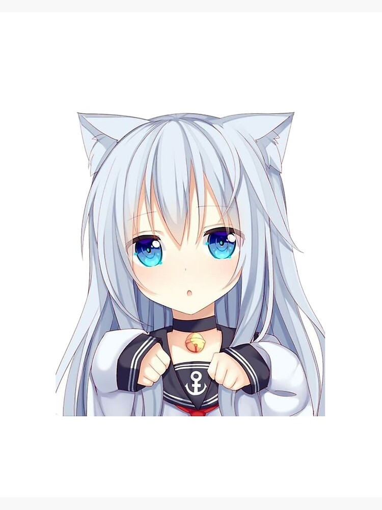 Cute Neko Hibiki Anime Artwork Art Board Print By Kickdesigns Redbubble