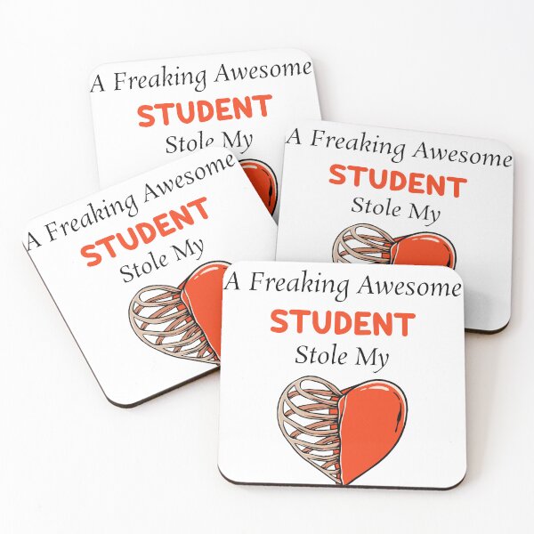 Item preview, A Freaking Awesome Student Stole My Heart designed and sold by The2Art.