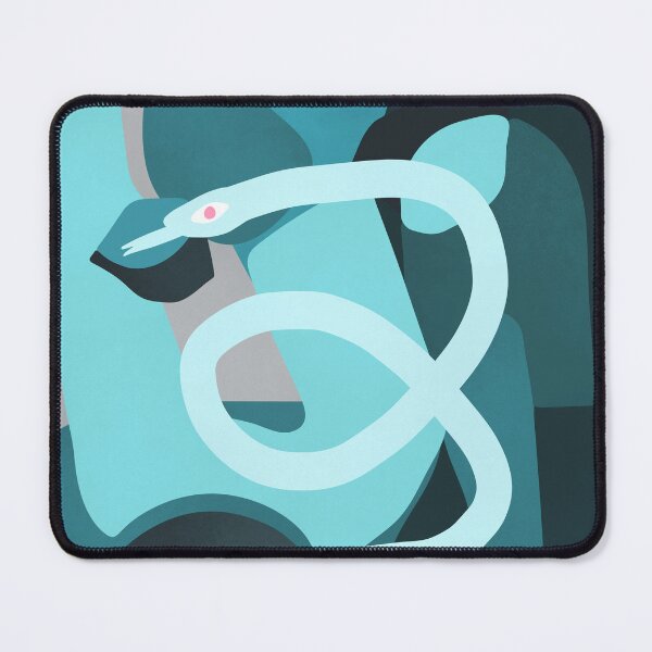 Item preview, Abstract Cerulean Snake Art designed and sold by TheaDesign.