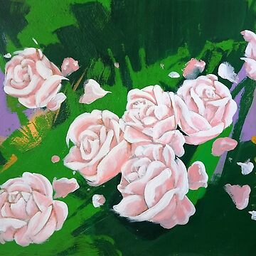 Artwork thumbnail, Rose, dipinto a mano, romantico by angelorossiart