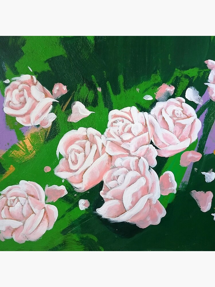 Thumbnail 3 of 3, Throw Pillow, Rose, dipinto a mano, romantico designed and sold by angelorossiart.