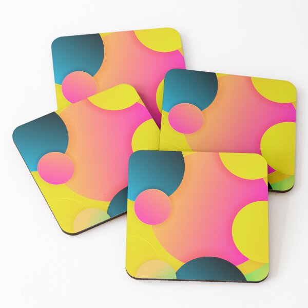Item preview, Colorful Circles in Yellow and Pink designed and sold by hedru.