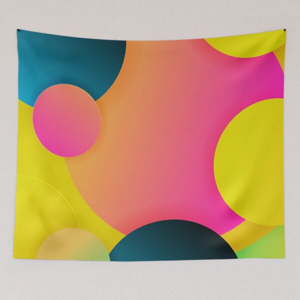 Item preview, Colorful Circles in Yellow and Pink designed and sold by hedru.