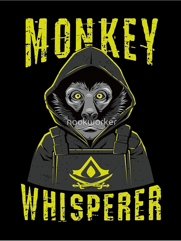 Disover Monkey Whisperer Warrior Monkey Premium Matte Vertical Poster