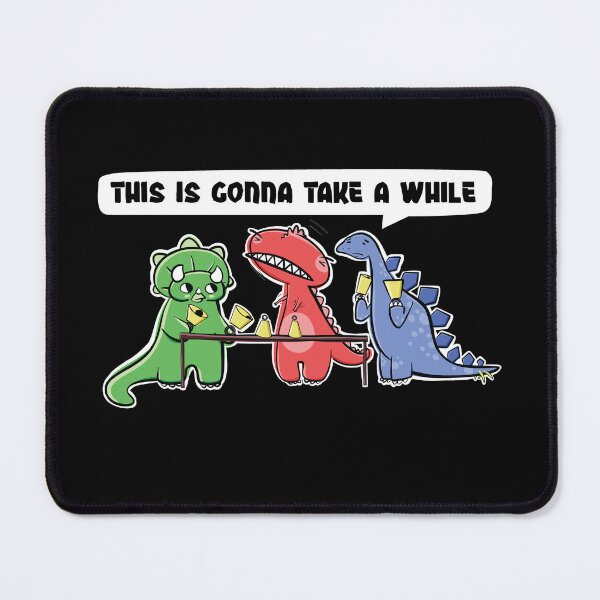 Item preview, Funny Dinosaur Handbell Practice "This Is Gonna Take A While"  designed and sold by SubtleSplit.