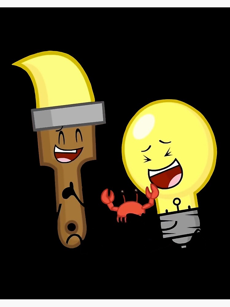 BFDI All Characters (Transparent) | Art Board Print