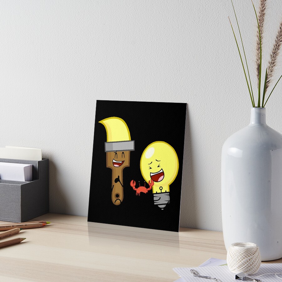 Bfdi Inanimate Insanity All Characters Object All Stars Art Board Print For Sale By 