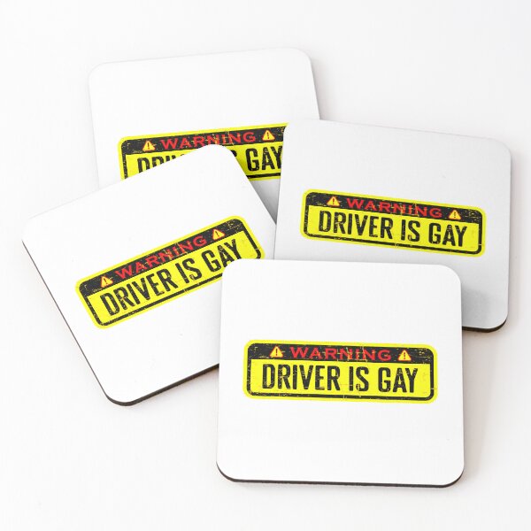 Item preview, human warning label driver is gay, anti gay tesla bumper designed and sold by ramwebroom.