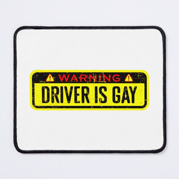 Item preview, human warning label driver is gay, anti gay tesla bumper designed and sold by ramwebroom.