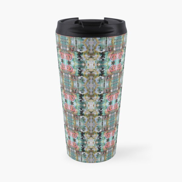 Abstract pattern with small elements #Abstractpattern #smallelements #Abstract #pattern #small #elements Travel Coffee Mug