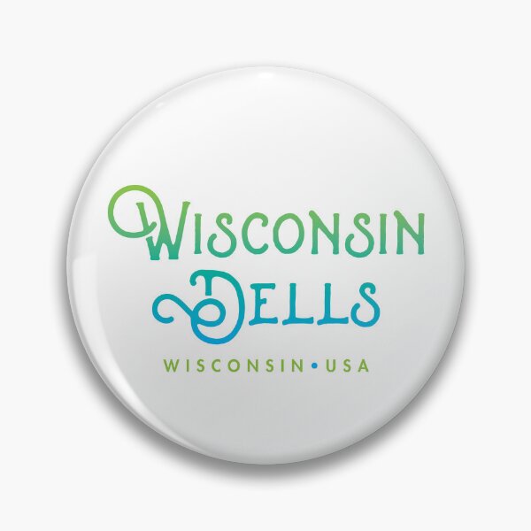 Item preview, Wisconsin Dells Typographic Wave Design designed and sold by Futurebeachbum.