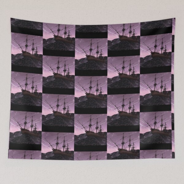 Item preview, Illustration Of A Ship In A Storm designed and sold by Kekefunx.