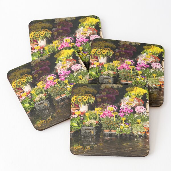 Item preview, Fresh Flowers for Sale at Campo de Fiori - My Favourite Market in Rome, Italy designed and sold by Georgia Mizuleva.