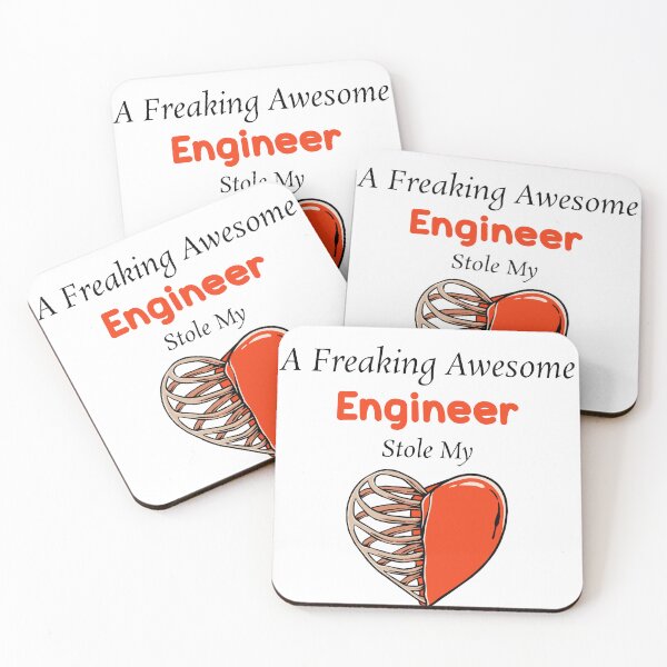 Item preview, A Freaking Awesome Engineer Stole My Heart , Engineer Valentines designed and sold by The2Art.