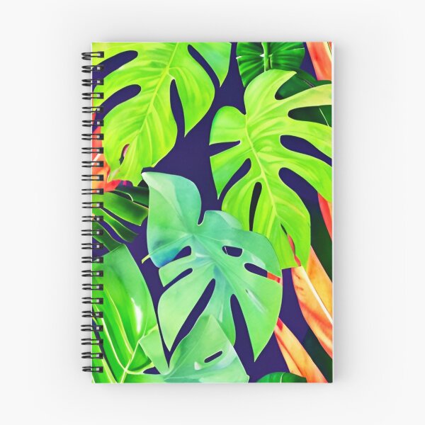 Item preview, Monstera Leaves - colorful tropical leaf pattern designed and sold by Ascooepics.