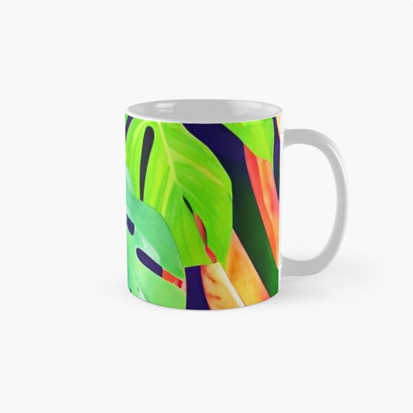 Item preview, Monstera Leaves - colorful tropical leaf pattern designed and sold by Ascooepics.