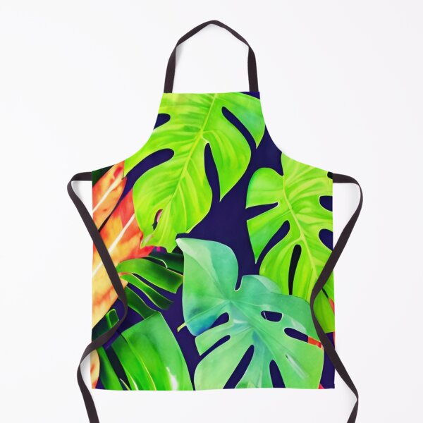 Item preview, Monstera Leaves - colorful tropical leaf pattern designed and sold by Ascooepics.
