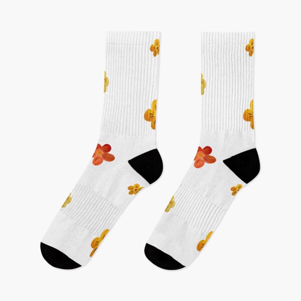 Item preview, Flower red yellow orange simple seamless pattern designed and sold by Yana Mustafina | Boho Soulful Designs.