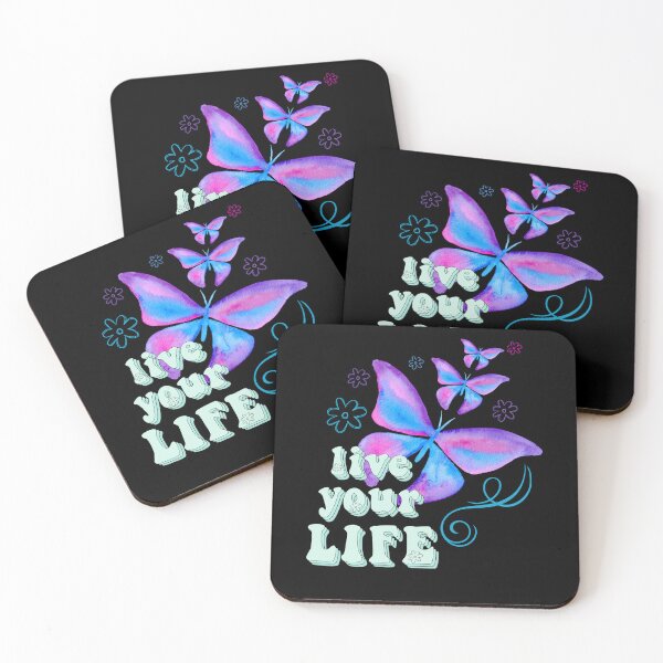 Item preview, Live Your Life Butterfly design for life struggles, life challenges, or physical or mental recovery. Mental awareness design.  designed and sold by tranquilbeach.