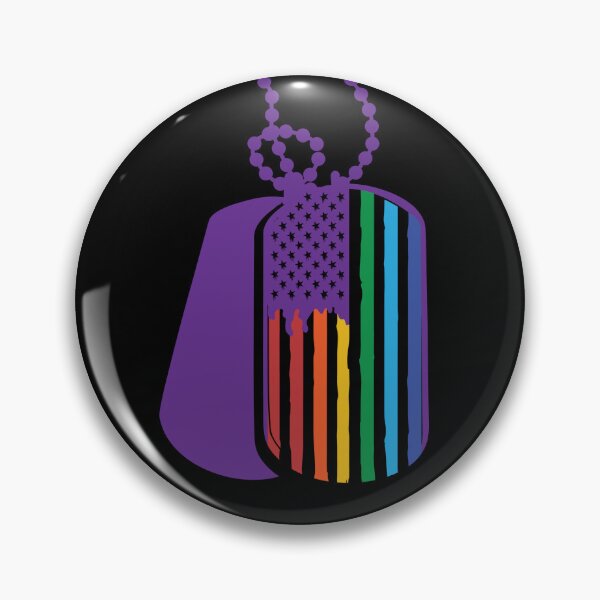 Item preview, Pride Dog Tags with Rainbow USA Flag - Pride designed and sold by Trinket-Trickster.