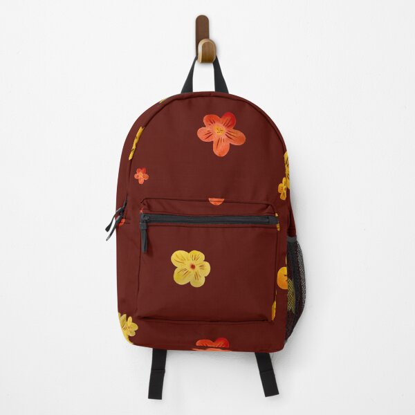 Item preview, Flower red yellow orange simple seamless pattern red designed and sold by Yana Mustafina | Boho Soulful Designs.