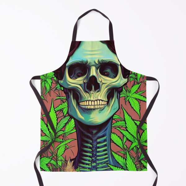 Item preview, Weed After Death 60 - Stoner Skull Art designed and sold by Benito Del Ray.