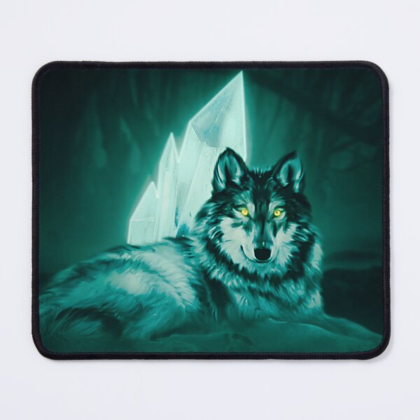 Item preview, Magical Crystal Glowing Wolf Design Green designed and sold by MAEffects.