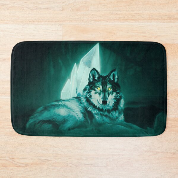 Item preview, Magical Crystal Glowing Wolf Design Green designed and sold by MAEffects.