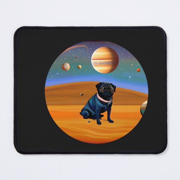 Item preview, Pug in Space. Pug planet. Pug on the moon. designed and sold by Doggymadness.