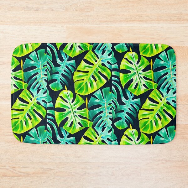 Item preview, Monstera Leaves - colorful tropical leaf pattern designed and sold by Ascooepics.