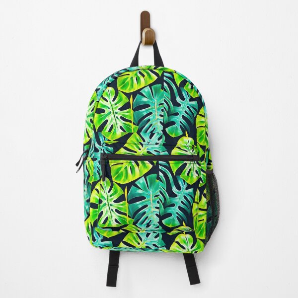 Item preview, Monstera Leaves - colorful tropical leaf pattern designed and sold by Ascooepics.