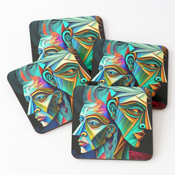 Item preview, faces in unison cleavage, robots designed and sold by LifezArt.