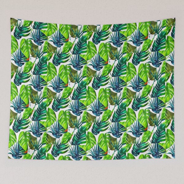 Item preview, Monstera tropical leaves pattern designed and sold by Ascooepics.