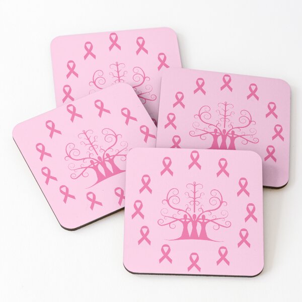 Item preview, Breast Cancer Awareness Dark Pink Ribbon Sisters Tree Of Life designed and sold by SubtleSplit.