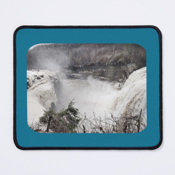 Item preview, Middle Falls In Winter, Genesee River, Letchworth State Park, Western New York State designed and sold by TechLaughs.