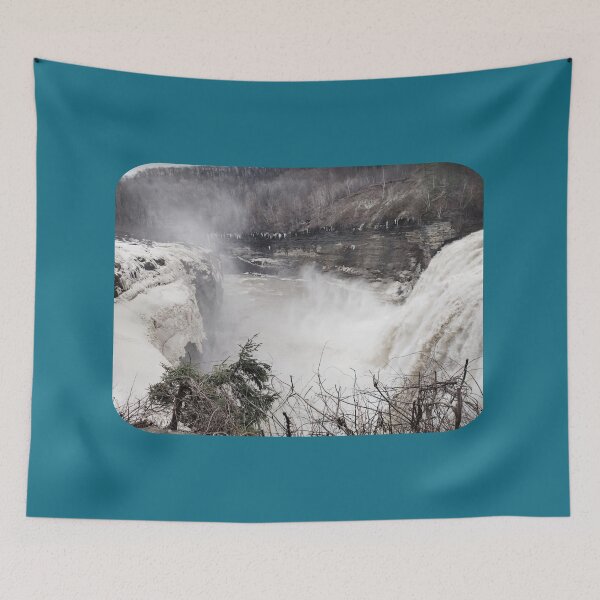 Item preview, Middle Falls In Winter, Genesee River, Letchworth State Park, Western New York State designed and sold by TechLaughs.