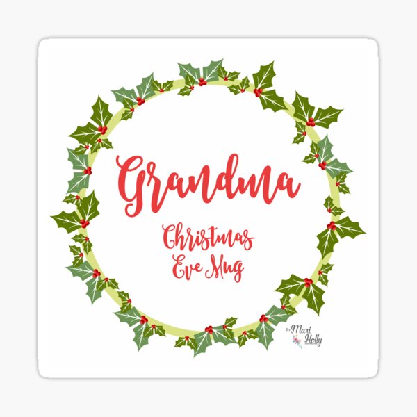 Taza de Navidad para Abuela Pegatina