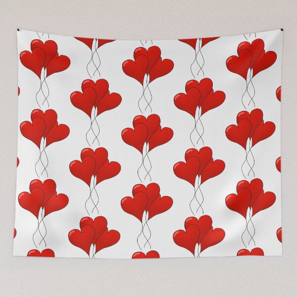 Item preview, Red Heart Balloons designed and sold by DeevaValli.