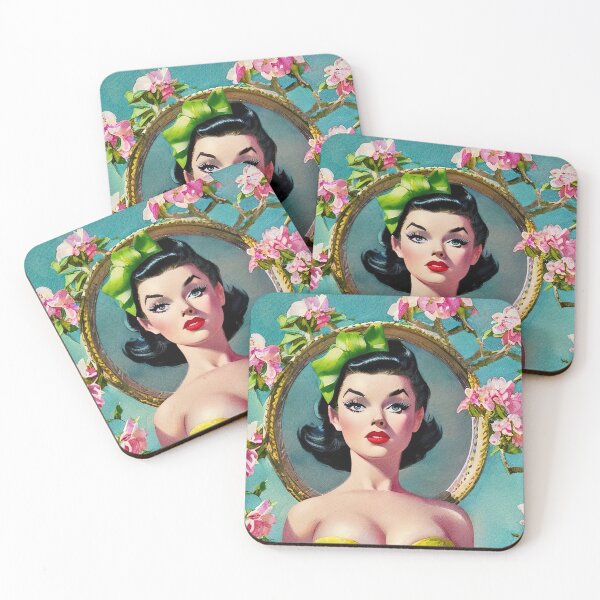 Item preview, Floral Mystery - Pinup Girl designed and sold by cutestpinups.