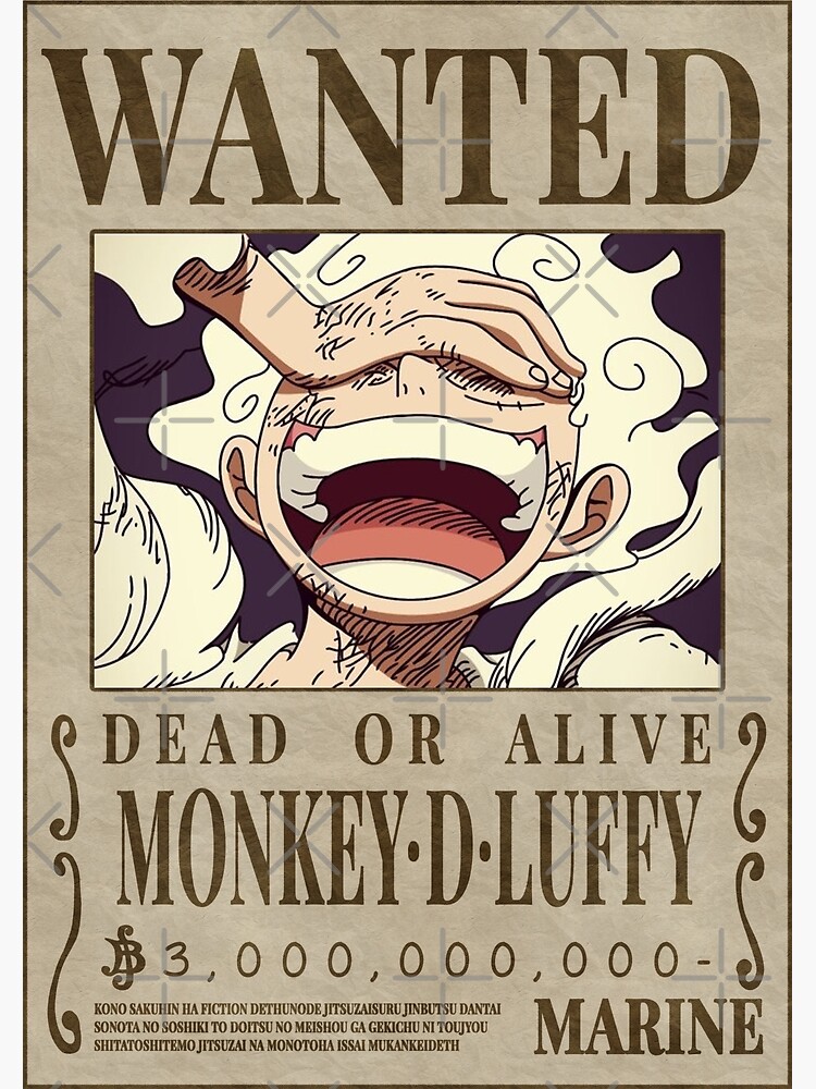 One Piece Wanted Poster - LUFFY Metal Print