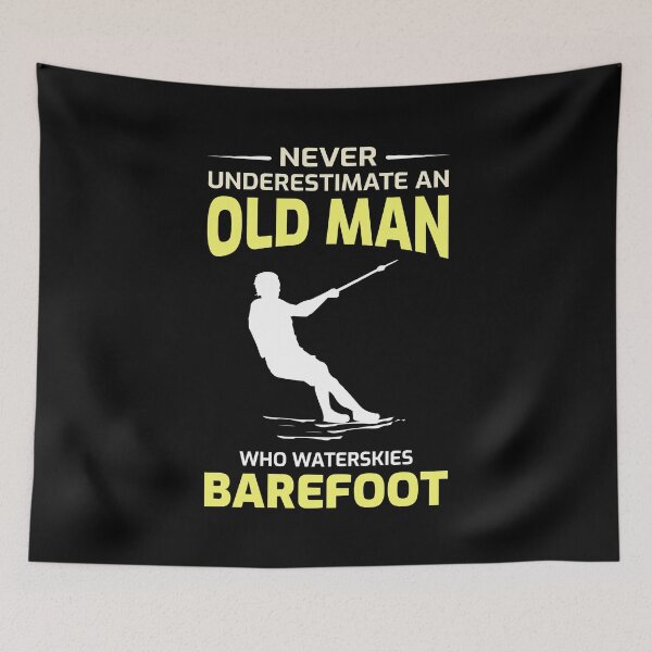 Item preview, Barefoot skiing Water Sport Motorboat Dad Grandpa designed and sold by CuteDesigns1.