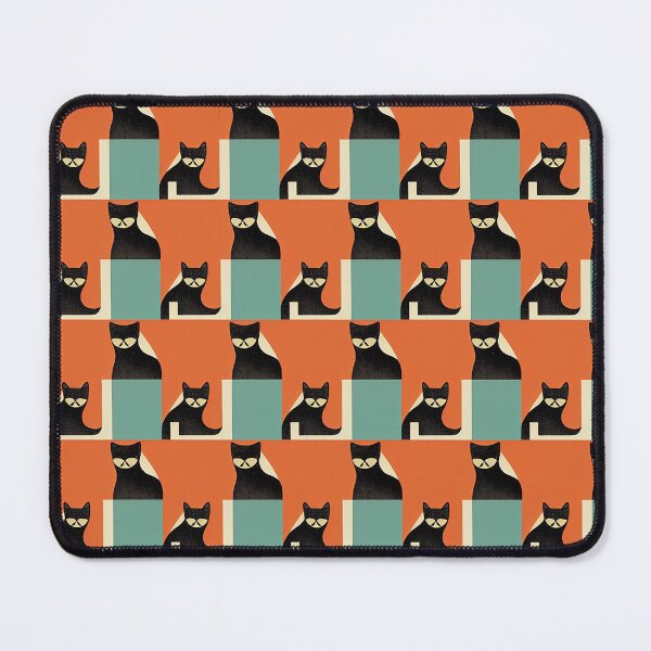 Item preview, Retro Cat Pattern Illustration designed and sold by Anurag Kumar.