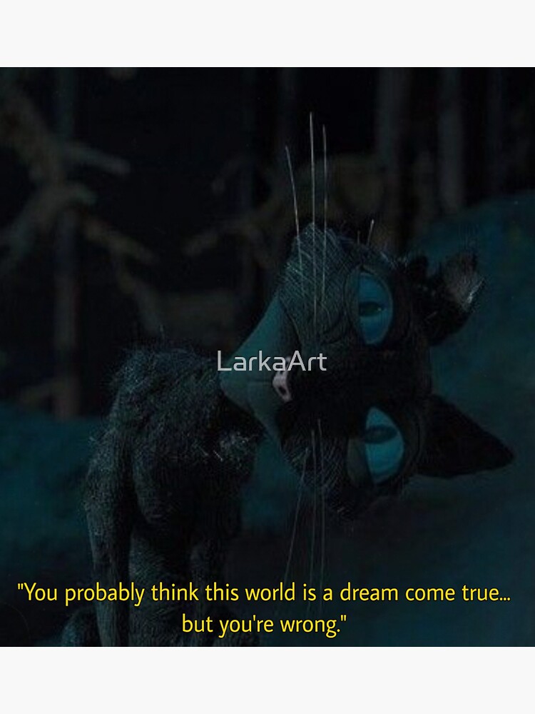 "Coraline Movie Quotes Vintage" Sticker for Sale by LarkaArt | Redbubble