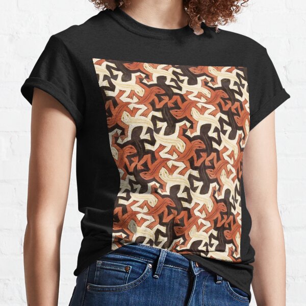 Art Deco Geckos Bali Tessellation Classic T-Shirt
