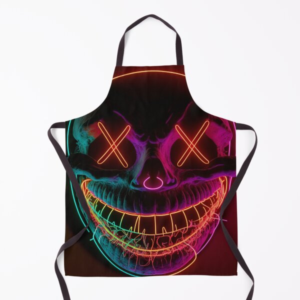 Item preview, Cross Smiley Face In Neon designed and sold by letsgetinspired.