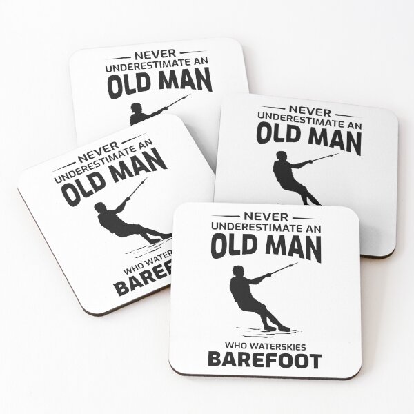 Item preview, Barefoot skiing Water Sport Motorboat Dad Grandpa designed and sold by CuteDesigns1.
