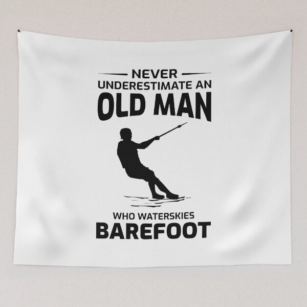 Item preview, Barefoot skiing Water Sport Motorboat Dad Grandpa designed and sold by CuteDesigns1.