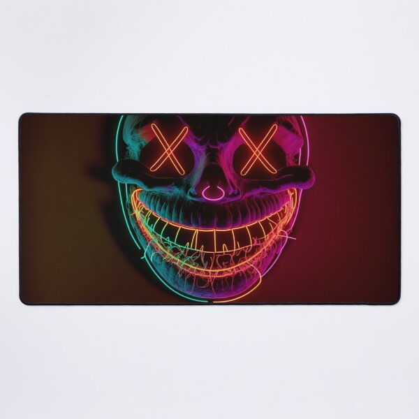 Item preview, Cross Smiley Face In Neon designed and sold by letsgetinspired.